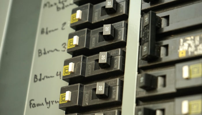 Closeup Of Electrical Panel