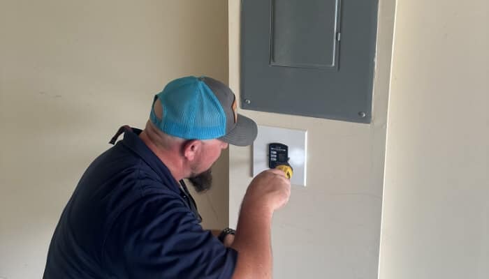 Electrician Working On Switch